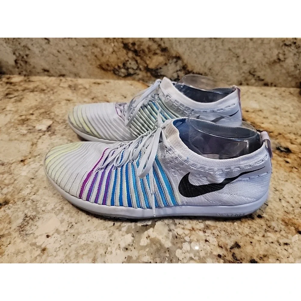 Nike Free Transform Flyknit Womens Size 12 US Running Shoes Trainers 833410-002